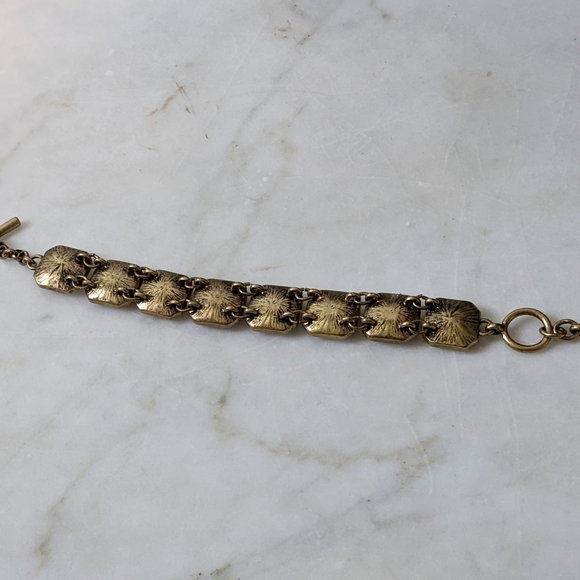 Chloe + Isabel Bracelet Rhinestone Antique Gold - Picture 2 of 9